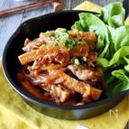 節約レシピ＊厚揚げの生姜焼き