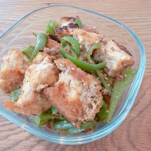 ミルクの作ってみた!投稿(【厚揚げとピーマンのおかか炒め】パパッと作れる常備菜)