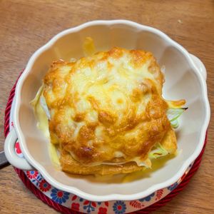 みわの作ってみた!投稿(簡単お手軽♩厚揚げとネギの味噌マヨチーズ焼き)