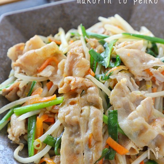 裏ワザで劇的シャキシャキ！豚肉ともやしの中華炒め