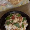 カリカリじゃこと梅大葉の和風チャーハンの工程3