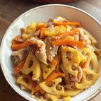 ボリューム満点！豚肉とれんこんのおかずきんぴら