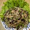楽ラク手抜キッチン🐶🐾の作ってみた!投稿(5分で完成!もやしと貝割れと塩昆布のおかかサラダ)