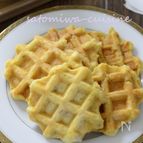 ふんわり美味しい【里芋の米粉ワッフル】朝食にも！