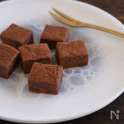 作りやすい♪生チョコ風【チョコ餅】