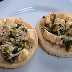 オレンジの作ってみた!投稿(シラスとクリームチーズの和風イングリッシュマフィン)