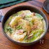 春キャベツとかぶの和風クリーム煮