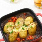 ハッセルバックポテト　焼きカレー