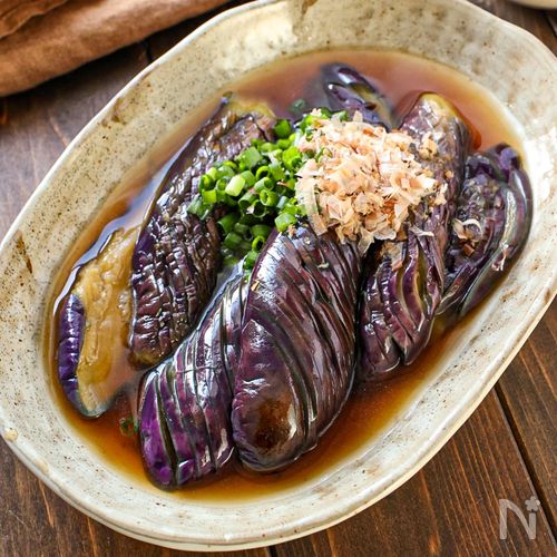 【レンジで5分!爆速!なすの煮浸し】作り置きにも◎