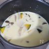 白だし香る♡【かぼちゃときのこの和風豆乳スープ】腸活にも◎の工程4