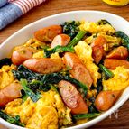 【ほうれん草と卵のカレー炒め】朝食にも◎5分で完成