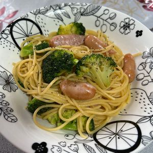伊藤烏帽子の作ってみた!投稿(【ブロッコリーとウインナーのめんつゆマヨパスタ】おつまみにも)
