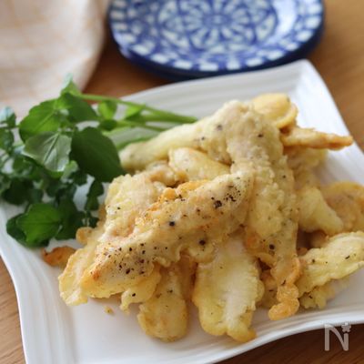 激旨!天ぷら粉で天ぷらじゃない♡ささみのカリカリスティック