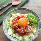 【かつおの和風ユッケ】おかか梅風味でご飯もお酒もすすむ！