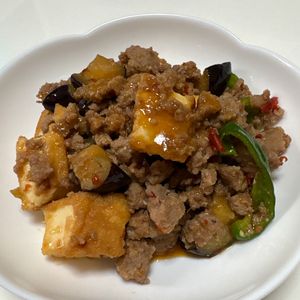 298878の作ってみた!投稿(なすと厚揚げの肉味噌炒め【#作り置き #お弁当 #カサ増し】)