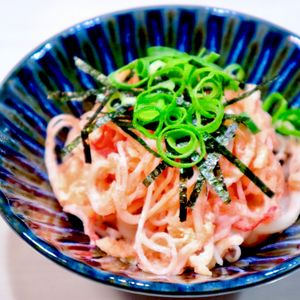 まゆの作ってみた!投稿(【切り干し大根とかにかまの明太マヨ和え】5分で腸活おかず)