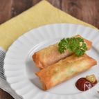 白菜とツナサラダのベーコンチーズ春巻き