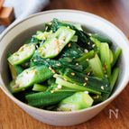 『オクラと小松菜のうま塩ナムル』材料２つ！お手軽副菜☆
