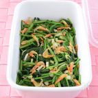 ほうれん草と桜えびの簡単めんつゆ和え　作り置きレシピ