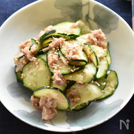 簡単おつまみ ズッキーニのツナナムル By くつろぎの食卓 レシピサイト Nadia ナディア プロの料理家のおいしいレシピ