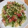 ゆっこの作ってみた!投稿(トマトとツナと水菜の冷製ポン酢パスタ【#混ぜるだけ#夏休み】)