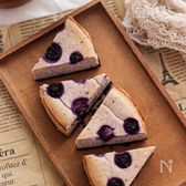 生クリーム不使用！さっぱり！米粉のブルーベリーチーズケーキ！