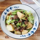 リクエストされる【じゃがいもとキャベツの甘辛ひき肉炒め】