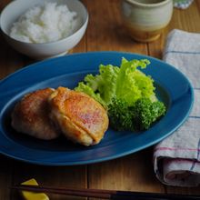 マッシュポテトの豚肉挟み焼き