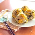 卵と塩昆布のおかずおにぎり【5分あればできる！】