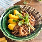 卵2つで豪華版!!卵焼きのキノコあんかけ