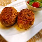 節約☆もやし入り鶏ひき肉ハンバーグ