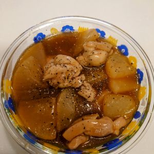にゃんこさん🐱の作ってみた!投稿(鶏肉と大根のオイスター煮・煮るだけ簡単！)
