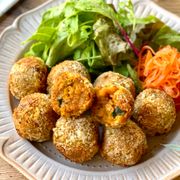 甘辛ひき肉でご飯が進む！かぼちゃコロッケ