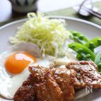 定番・豚肉の生姜焼き・春野菜添え