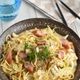 【白菜とウインナーの豆乳クリームパスタ】たっぷり野菜を摂れる