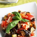 カリカリベーコンと茄子のイタリアン