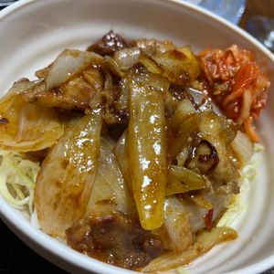 ぽちゃこの作ってみた!投稿(【豚カルビ焼肉炒め】夫の胃袋を掴んだ！最強焼肉炒め！簡単◎)