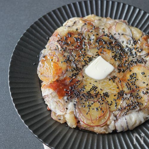 さつまいもと蓮根で甘じょっぱガレット風
