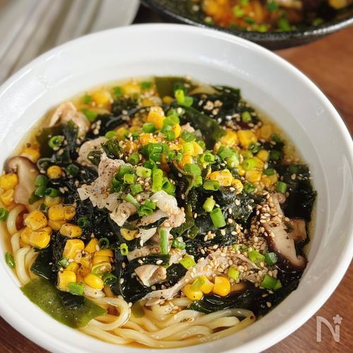 【豚肉わかめラーメン】おうちで作る自信作♪