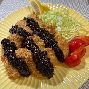 楽ラク手抜キッチン🐶🐾の作ってみた!投稿(マスタード味噌ソースのひと口かつ)