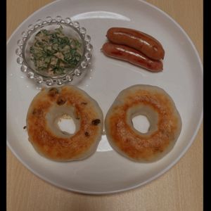 ヒメママの作ってみた!投稿(米粉パン革命⁈イースト.サイリウム不使用！【米粉ベーグル】)