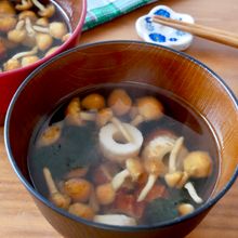 【なめことちくわのおすまし汁】5分で絶品汁物