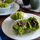 栄養満点☆ソフトケールの蒸しパン。