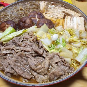 ナムディの作ってみた!投稿(美味しさの秘密あり！我が家のすき煮鍋)