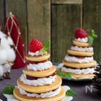 かんたんおやつ♪重ねて楽しいかわいいパンケーキツリー