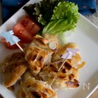 鶏胸肉のカリカリアーモンド焼き