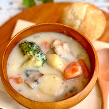 バター・ルー不使用　米粉と豆乳で作るとろけるホワイトシチュー