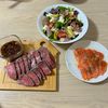 んぽきみの作ってみた!投稿(簡単！『ごちそう♡ローストビーフ』お肉に合うにんにく醤油だれ)