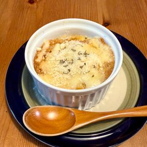 859722の作ってみた!投稿(アツアツが嬉しい！オニオングラタンスープ)