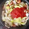 材料３つでメイン！《白菜とウィンナーのトマト味噌煮》の工程5